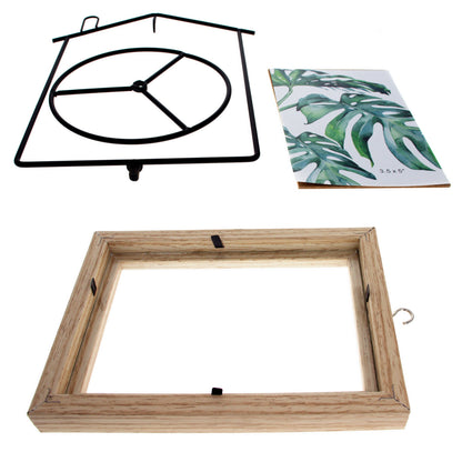 Black House-Shaped Hanging Photo Picture Frame and Metal Ornament Stand 8.7 Inches BestPysanky