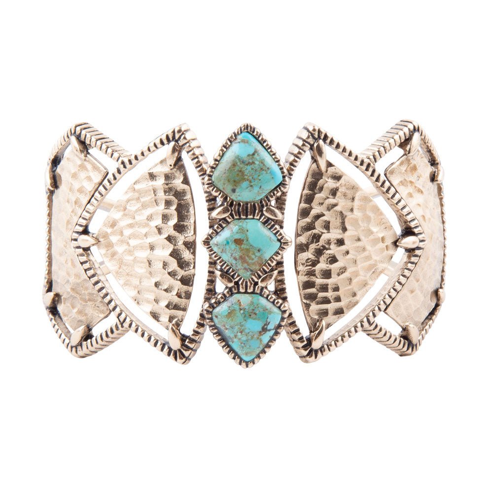 Turquoise Shield Cuff Bracelet Barse Jewelry