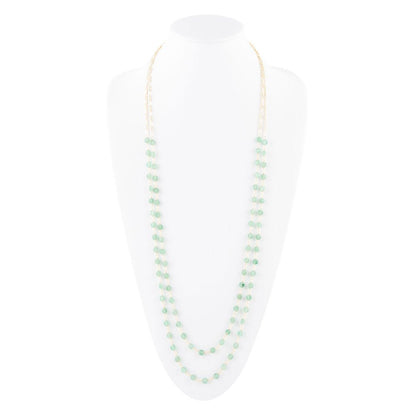 Two Row Green Aventurine Necklace Barse Jewelry