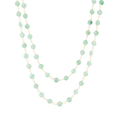 Two Row Green Aventurine Necklace Barse Jewelry