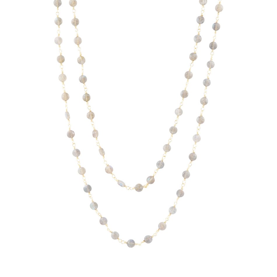 Two Row Labradorite Necklace Barse Jewelry