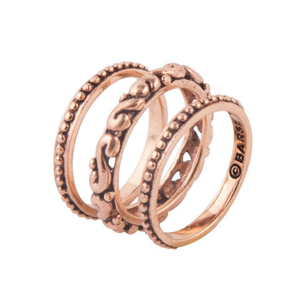 Understated Copper Stack Ring Barse Jewelry