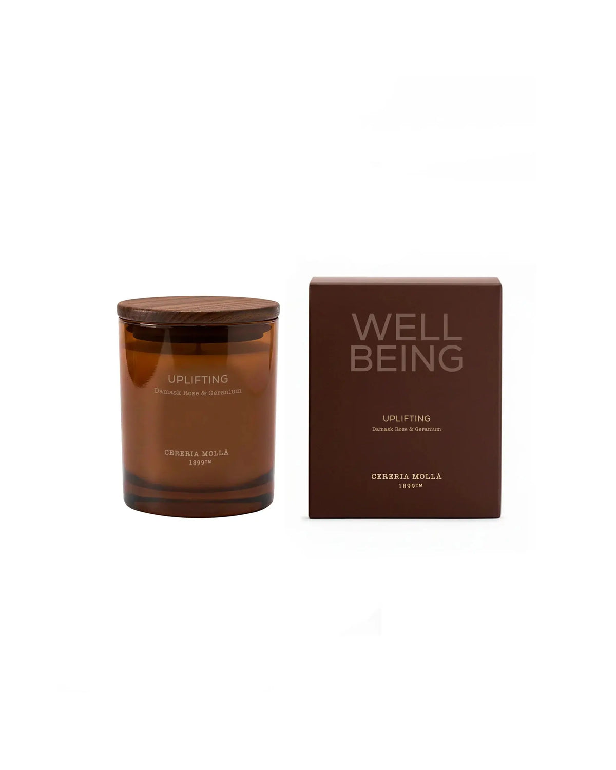 Cereria Molla - Wellbeing Damask Rose & Geranium Candle — packaging