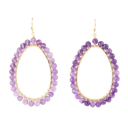 Victoria Amethyst Loop Earrings Barse Jewelry