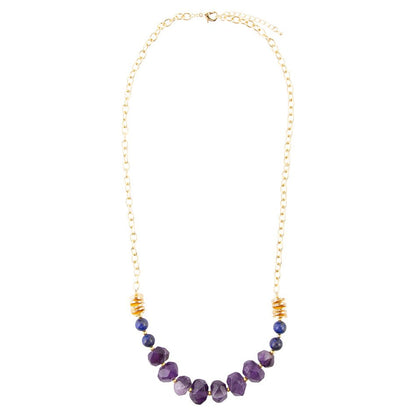 Viola Purple Quartz Long Necklace Barse Jewelry