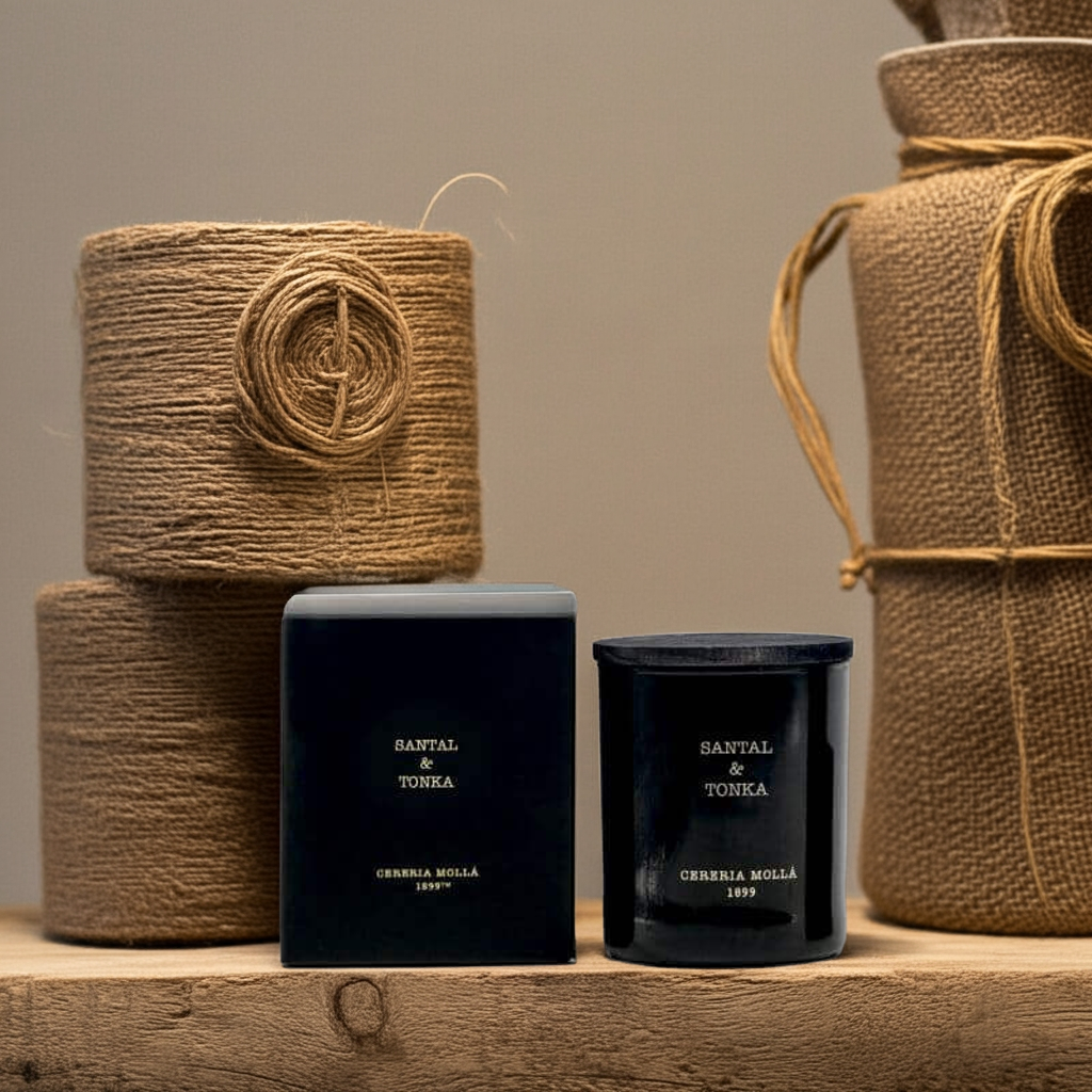 Cereria Molla - Santal & Tonka Black Premium Candle - 8 oz / 230 g - Coastous
