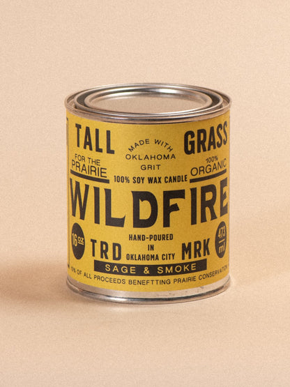 Wildfire: Sage + Smoke Soy Wax Candle Tallgrass Supply