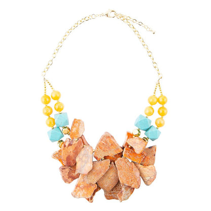 Windswept Double Strand Slab Necklace Barse Jewelry