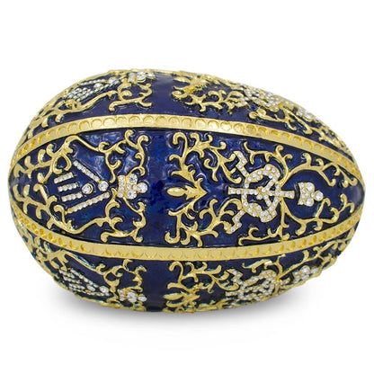 1895 Twelve Monograms Royal Imperial Metal Easter Egg BestPysanky