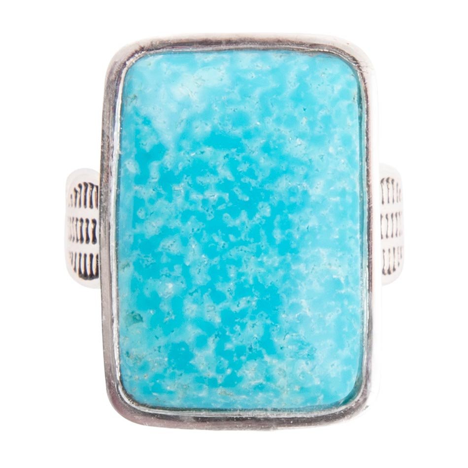 Zion Blue Turquoise and Sterling Silver Ring Barse Jewelry
